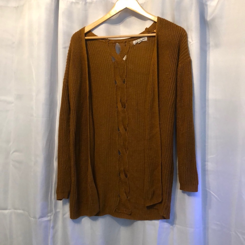 Bunt orange cardigan